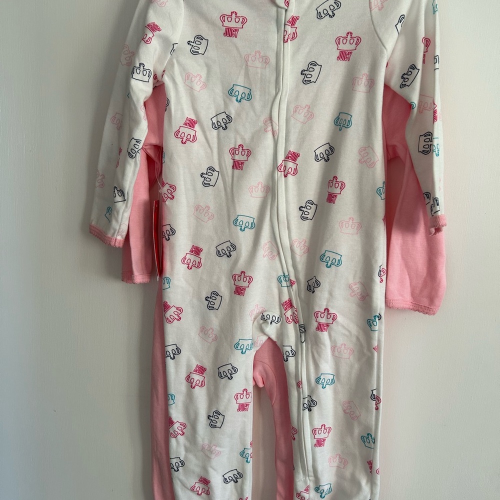 BNWT- Juicy Couture Long Sleeve Onesie- 2pack
